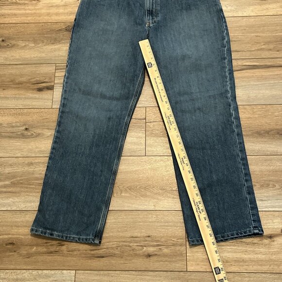 Men's Carhartt Relaxed Fit Denim Jeans 38x30 Blue Modern Work Casual 101483-980 - Picture 5 of 11